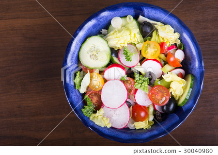 Fresh salad with vegetables Fresh salad with vegetables 30040980