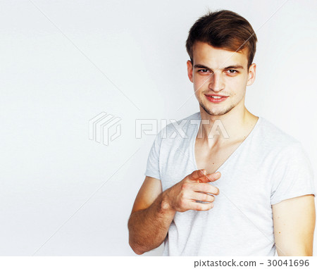 young handsome teenage hipster guy posing young handsome teenage hipster guy posing 30041696