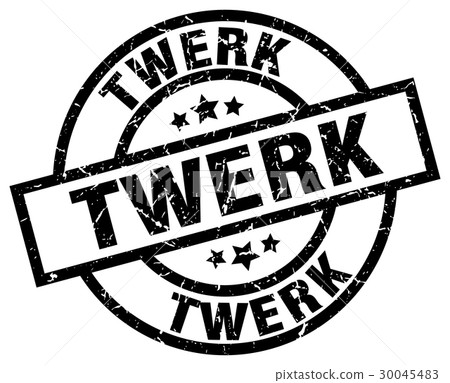 twerk round grunge black stamp twerk round grunge black stamp 30045483