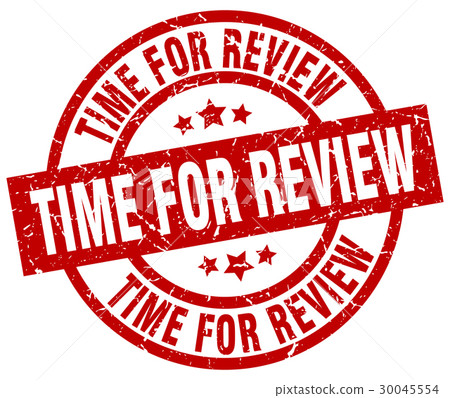 time for review round red grunge stamp time for review round red grunge stamp 30045554