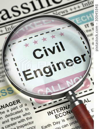 Civil Engineer Join Our Team. 3D. Civil Engineer Join Our Team. 3D. 30045848