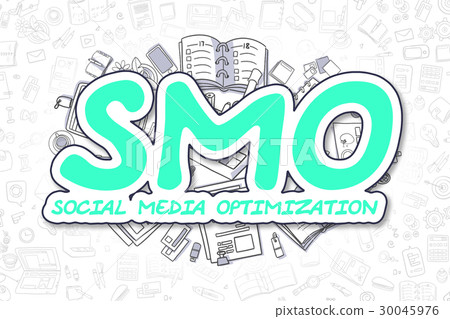 Smo - Doodle Green Word. Business Concept. 30045976