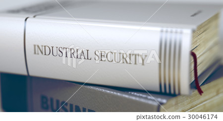 Industrial Security Concept. Book Title. 3d. Industrial Security Concept. Book Title. 3d. 30046174