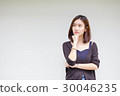 student university beautiful girl relax and smile 30046235