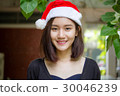 student university beautiful girl relax and smile 30046239