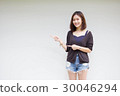 thai adult beautiful girl pointing 30046294