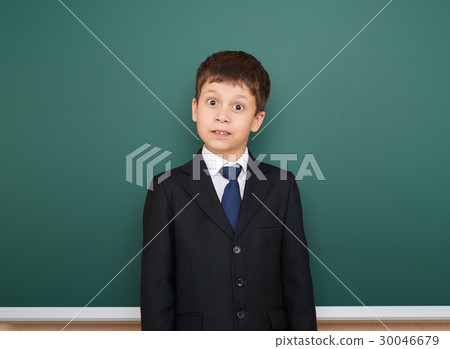 Schoolboy and the school board, education concept 30046679