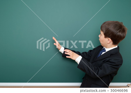 Schoolboy and the school board, education concept Schoolboy and the school board, education concept 30046696