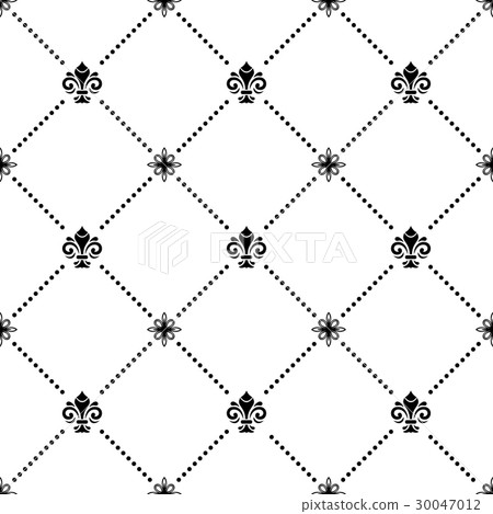 Seamless Pattern With Royal Lily 30047012