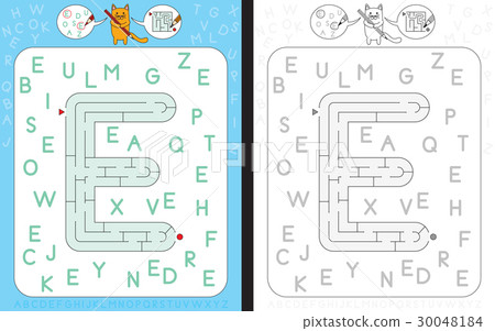 Maze letter E 30048184