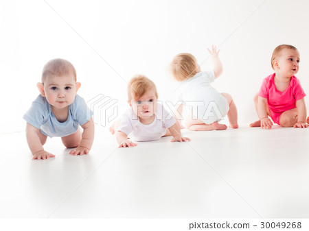 Infants crawling race Infants crawling race 30049268