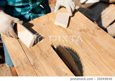 Hard work on the sawmill 30049646