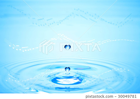 水滴和條紋紙 30049781