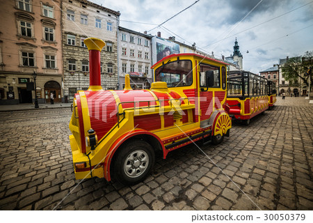 car train in the center of city car train in the center of city 30050379