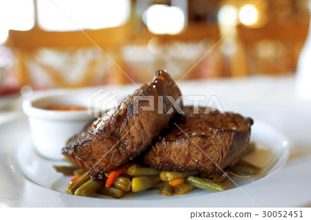 Fresh steak on the table 30052451