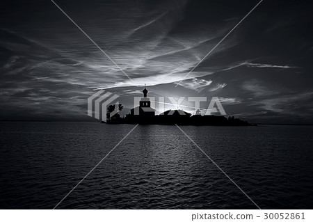 Church on a small island 30052861
