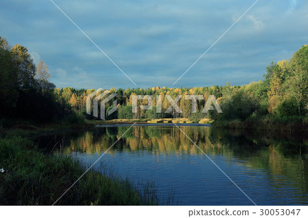 water trees sky blue landscape 30053047