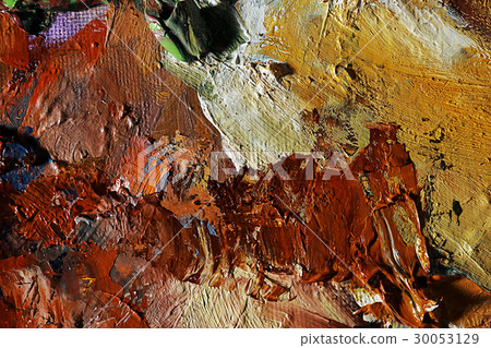 The artist paints a portrait of oil The artist paints a portrait of oil 30053129