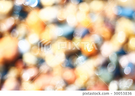 Abstraction of circles on a blurred background. Abstraction of circles on a blurred background. 30053836