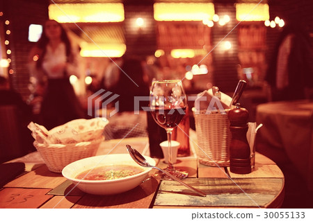 tableware, food, Italian style restaurant background 30055133