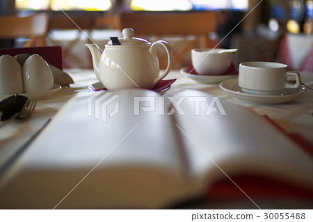 The book and coffee in the cafe The book and coffee in the cafe 30055488