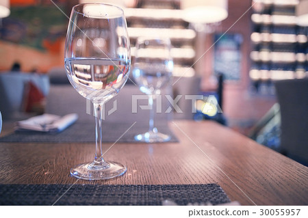 Glassware in the interior of the restaurant 30055957