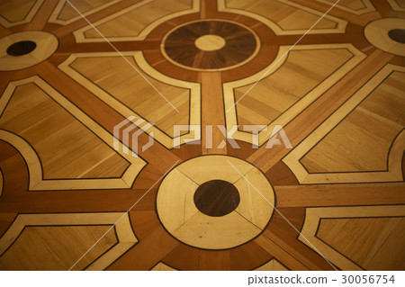 Wooden parquet with a beautiful pattern Wooden parquet with a beautiful pattern 30056754