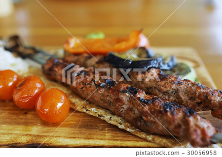 Meat dish in a restaurant Meat dish in a restaurant 30056958