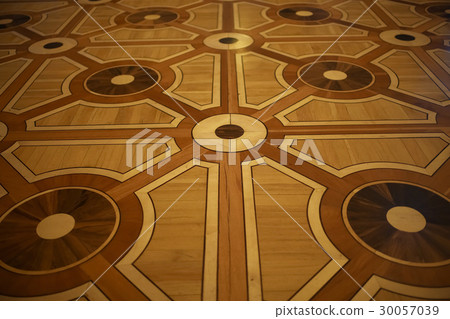 Wooden parquet with a beautiful pattern Wooden parquet with a beautiful pattern 30057039