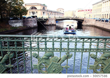 saint petersburg water canal summer 30057586
