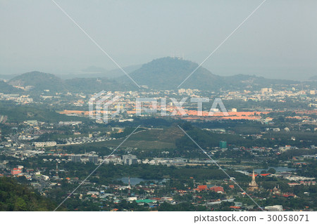 View of the city from a height View of the city from a height 30058071