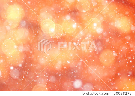 orange bokeh blurred background snowflakes glare orange bokeh blurred background snowflakes glare 30058273