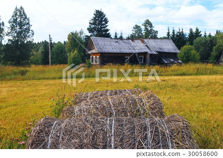 Village house in a field Village house in a field 30058600