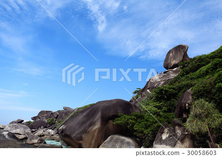 stones mountain grass close sky stones mountain grass close sky 30058603