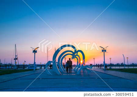 台灣高雄茄萣情人碼頭Asia Taiwan Kaohsiung Terminal 台灣高雄茄萣情人碼頭Asia Taiwan Kaohsiung Terminal 30059451
