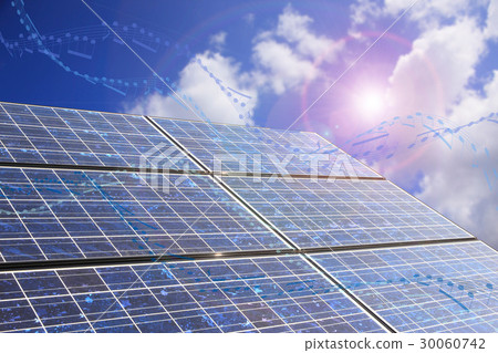 太陽能電池板和筆記 30060742