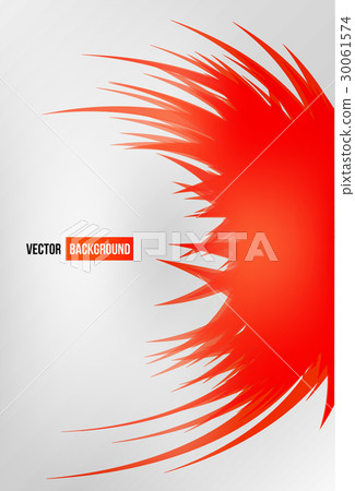chrysanthemum red flower card. 30061574