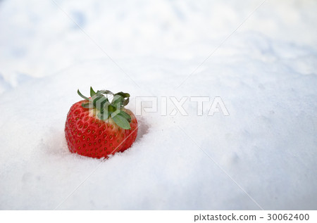 Fresh strawberry on the snow Fresh strawberry on the snow 30062400