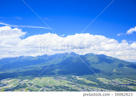 Mt. Yatsugatake from the top of Ogasawayama Nagano Prefecture Fujimi cho 30062623
