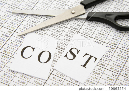 Business concept - Cost reduction 30063254