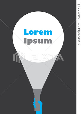 Hand holding torch light Hand holding torch light 30063341