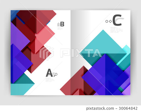 Business brochure or leaflet A4 cover template 30064842