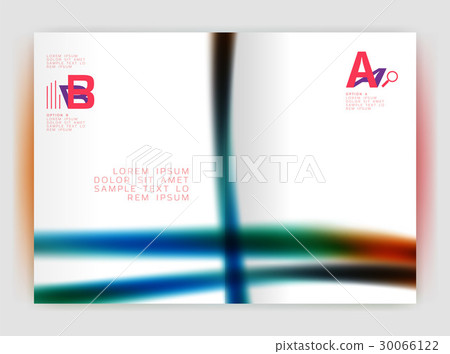 Blurred wave line. Business annual report abstract 30066122