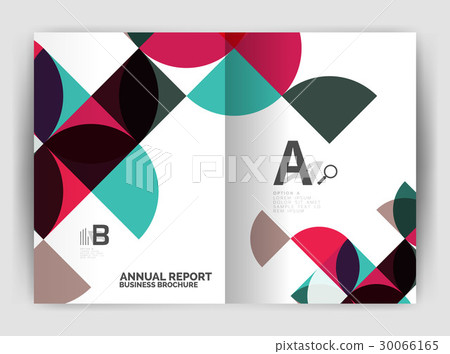 Abstract circle design business annual report Abstract circle design business annual report 30066165