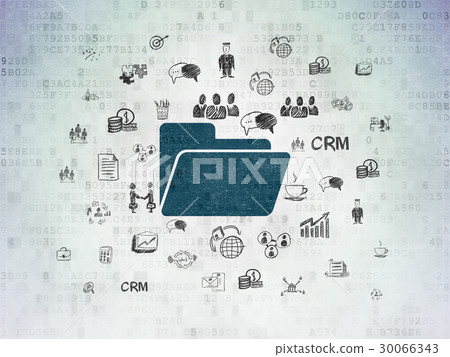 Finance concept: Folder on Digital Data Paper 30066343