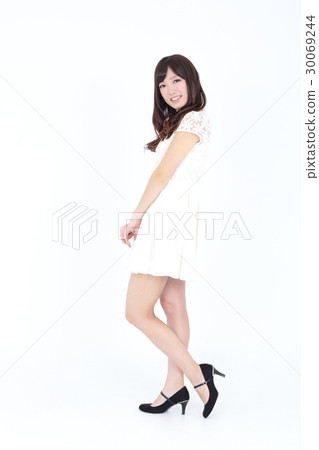 年輕的女士時尚肖像 30069244