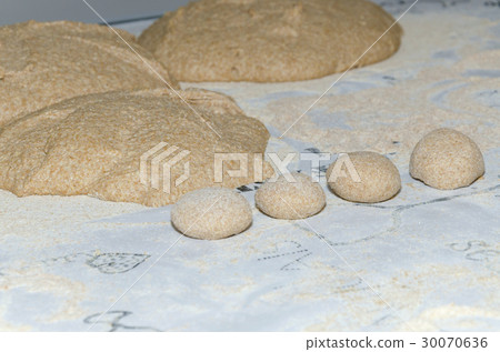 Dough preparing in a small bakery Dough preparing in a small bakery 30070636