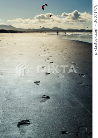 Famara Beach in Lanzarote, Canary Islands, Spain 30071476