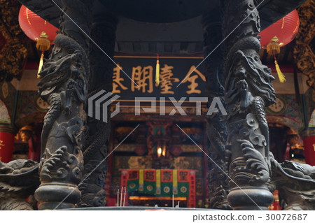 台灣,台南,府中街,永華宮,古蹟,景點,宗教,藝術,童玩,花,逛街,飾品,拜拜,道教,孔廟,休閒 30072687