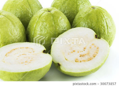 Big Guava isolated on white background Big Guava isolated on white background 30073857
